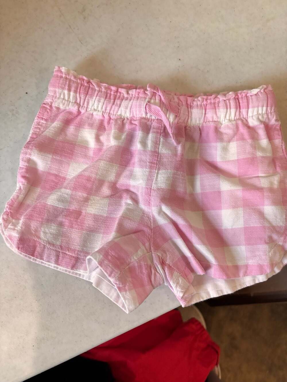 Cat & Jack Pink Gingham Pull-On Shorts Size 3T